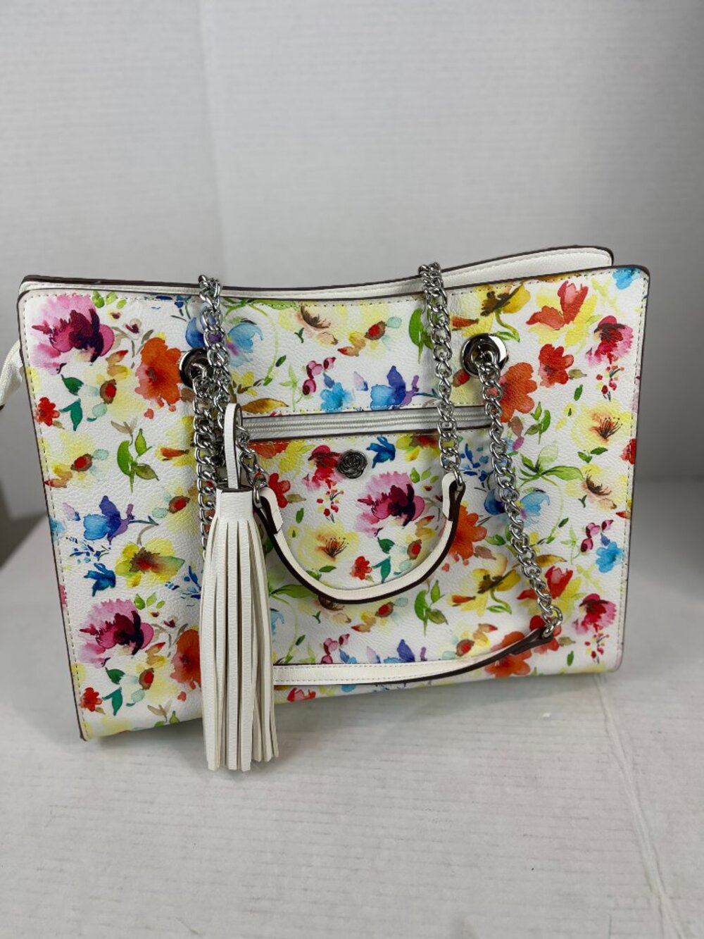 Women's Carlos Santana Floral Tote Bag, 14" x 11" x 5"